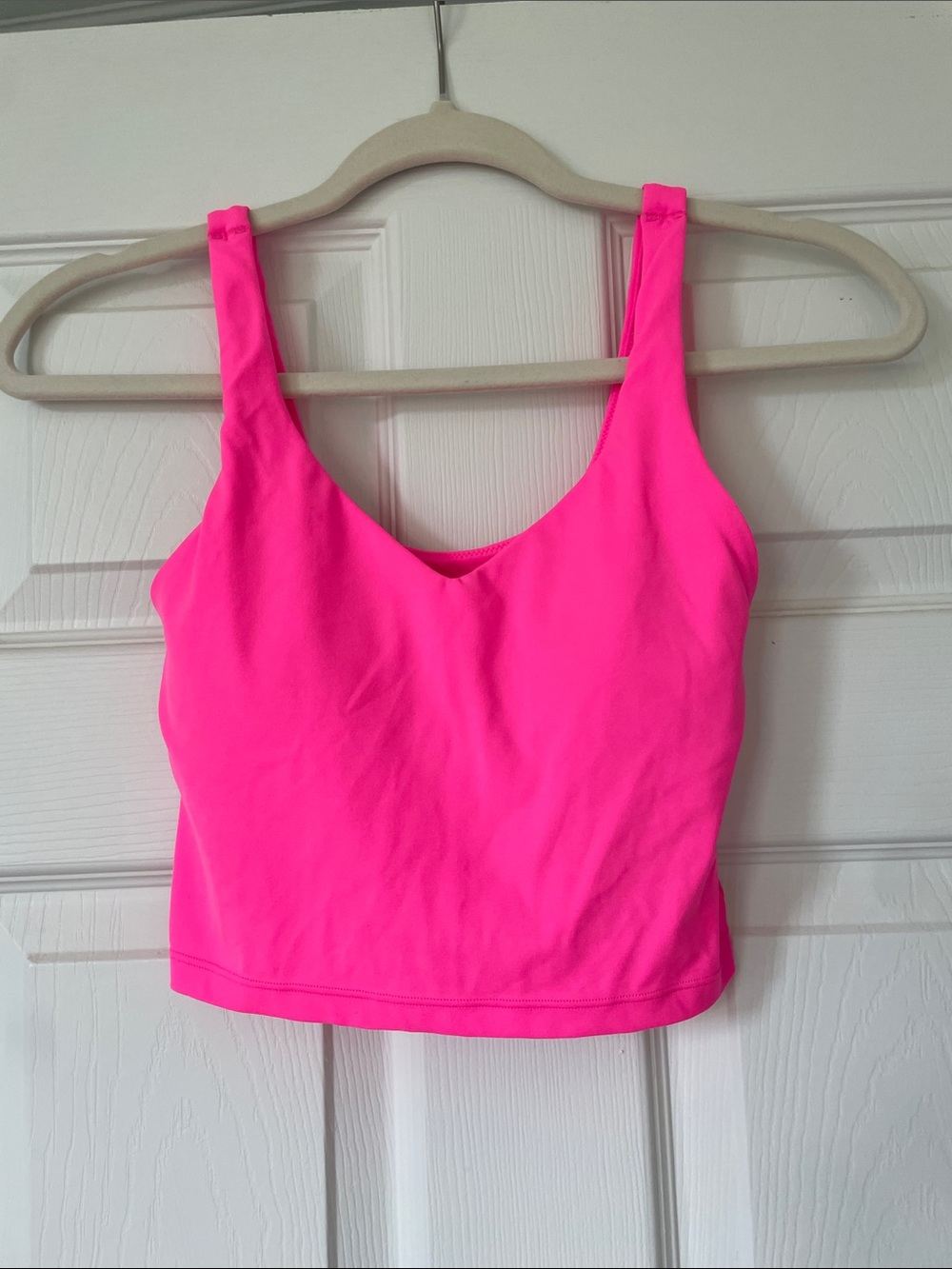 aerie Hot Pink Scoop Crop Tank Top S